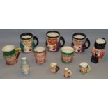 Quantity of Character jugs including Beswick