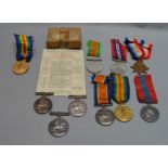 Quantity of WW1 and WW2 medals including 3 WW1 War Medals, 2 Victory Medals etc.