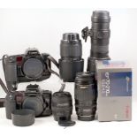 Canon EOS10 Outfit, inc Sigma 400mm.