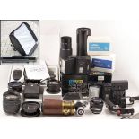 Various Accessories, Brass & Other Lenses & Lighting.
