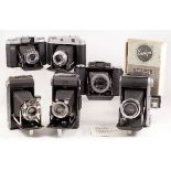 Ensign Selfix 820 & Other 120 Format Cameras. Ensign Selfix 820 (for 8 or 12 on 120) with f3.