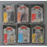 Six carded Star Wars 'The Empire Strikes Back' figures,