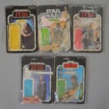 Four carded Star Wars ROTJ/ Empire Strikes Back figures,