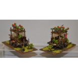 Games Workshop, Warhammer Fantasy: 2 Orcling Pump Wagons. 5th edition. Metal.