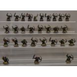 Games Workshop, Warhammer Fantasy: regiment of 28 Orc archers, all plastic, plus metal Shaman.