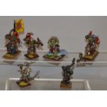 Games Workshop, Warhammer Fantasy: Group of 6 Orc special characters: Grimgore Ironhide,