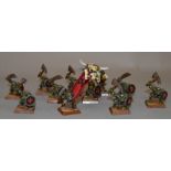 Games Workshop, Warhammer Fantasy: 11 5th edition Orc Bigguns. Metal. Professionally painted.