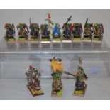Games Workshop, Warhammer Fantasy: Regiment of 11 Orc Boarboyz, including a special character,