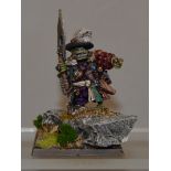 War Games Foundry: General Snartharang on customised base. Metal. Professionally painted.