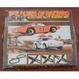 A Dukes of Hazard slot car racing set.