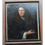 A 19th century oil on canvas portrait. No signature. Believed to be French in origin. 75cm x 63cm.