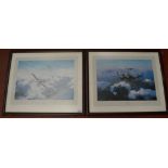 2 Framed and glazed Robert Taylor prints.