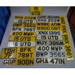 21 vintage vehicle registration plates