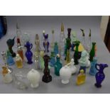 Approx 40 vintage Avon perfume bottles mostly novelty examples and some with original contents.