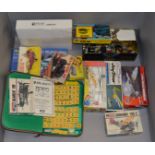 Mixed lot including model kits, a mahjong set etc.