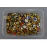 A good quantity of approx 170 Football pin badges including enamel examples