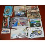 11 model kit including Airfix, Monogram etc.