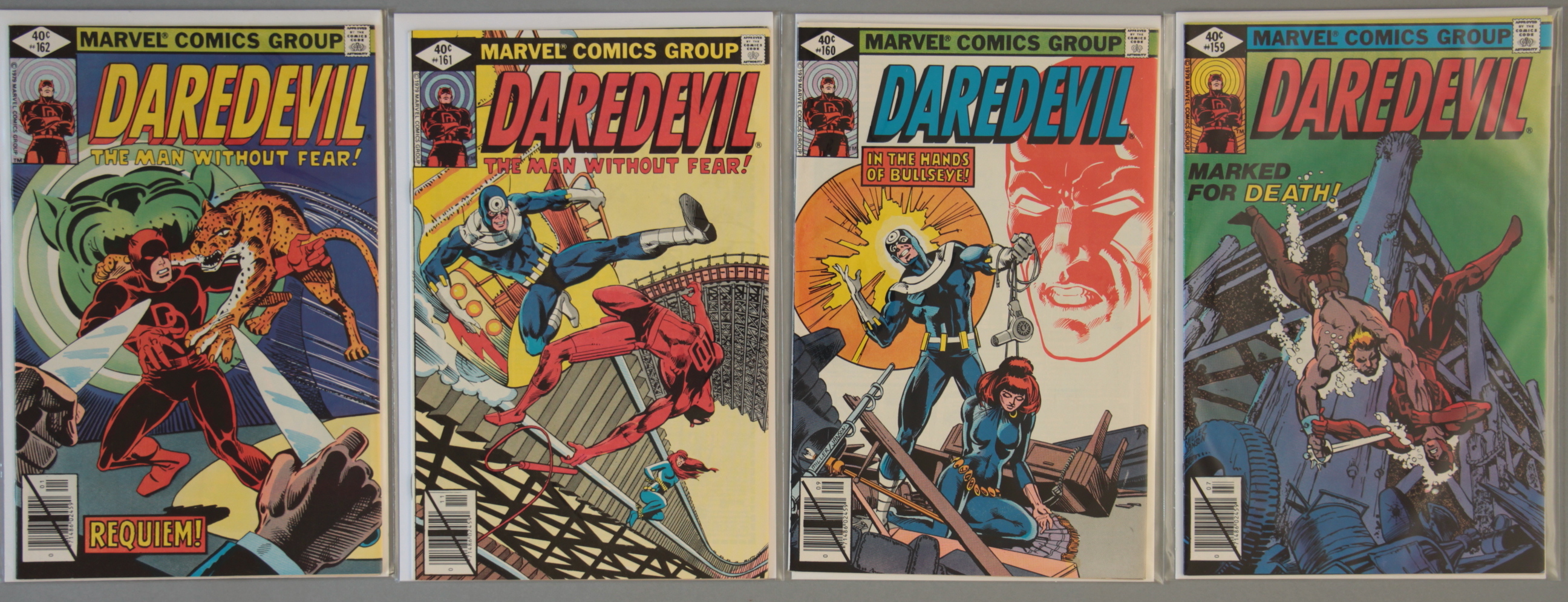 4 Marvel Daredevil comics Nos 159, 160, 161, 162.