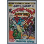 Marvel Team-Up comic No. 2 featuring Spider-man and the Human Torch in near mint condition.