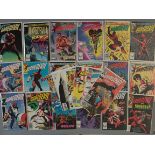 Large collection of 24 Marvel Daredevil comic-books includes Nos 188 - 197 then 200 - 204 then 227
