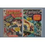 2 Marvel Fantastic Four comics No 22 & 23 (2) from January 1964 in which the FF foil a plan by the