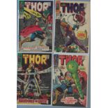 4 Marvel Thor comics Nos. 140, 143, 144, 145. In Fine to near mint condition.