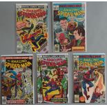 5 Marvel Comics Amazing Spider-Man Nos. 165, 166, 167, 168, 169 In Very fine to near mint condition.