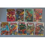 9 Marvel Fantastic Four comics No 77, 79, 80, 81, 82, 84, 86, 99, 115. In VG/FN condition. (9) Inc.