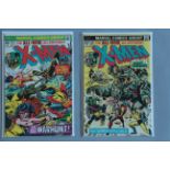 X-Men Nos. 95 & 96 Marvel Comics featuring first death of Thunderbird in FN to VF condition.