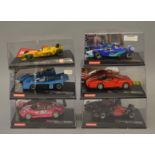 6 x Slot Cars. Ninco Jordan Peugeot 197. Carrera McLaren M20 No 8 74.