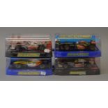 4 x Scalextric cars. C3364 Lotus F1 Team 2013 Kimi Raikkonen No.7. Vodafone McLaren Mercedes.