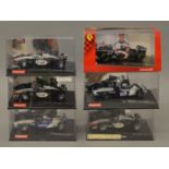 6 x Carrera cars. BMW Williams FW23 Ralf Schumacher. McLaren Mercedes MP4/15 Magny Cours 2000.