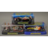 3 x Scalextric cars. C2781 Renault F1 2007 No 4.