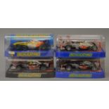 4 x Scalextric cars. C3043 Vodafone McLaren Mercedes Lewis Hamilton No.2 2010.