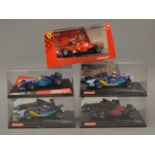 5 x Slot Cars. 2 x Carrera Sauber Petronas C21 2003 Livery, No 10.