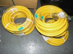 5 x New 15m 300PSI Yellow Compressor Hoses