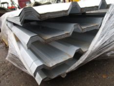 4no packs of 25no. 8ft approx. galvanised box profile roof sheets  100 sheets in total in this lot