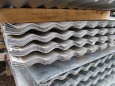 4no Packs of 25no. 8ft approx. galvanised corrugated roof sheets  100 sheets in total in this lot