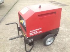 New 6 kVA Mosa Silent Diesel Generator C/w Wheel Kit with Warranty