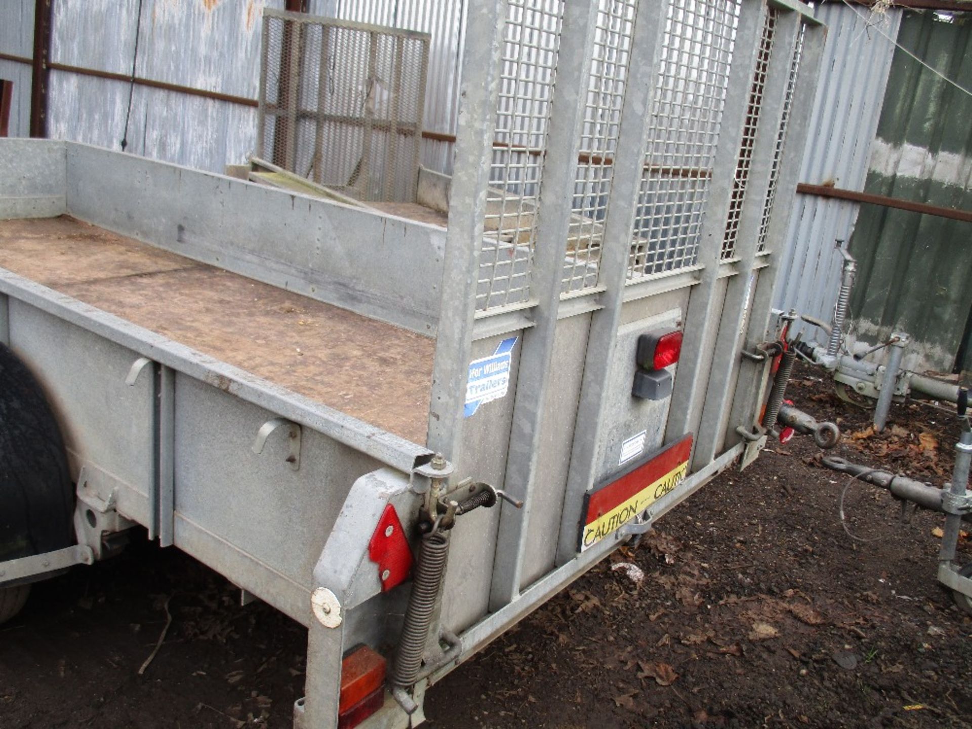 Ifor Williams GD125 plant trailer WITH DROP RAMP 12FT X 5FT SIZE - Image 2 of 6