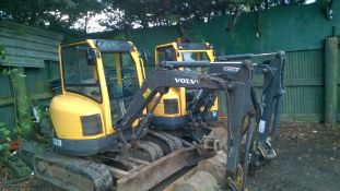 Volvo ECR28 excavator with set of 4buckets