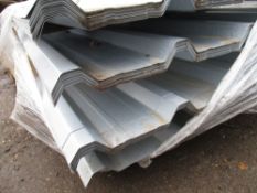 4no Packs of 25no. 8ft approx. galvanised box profile roof sheets  100 sheets in total in this lot