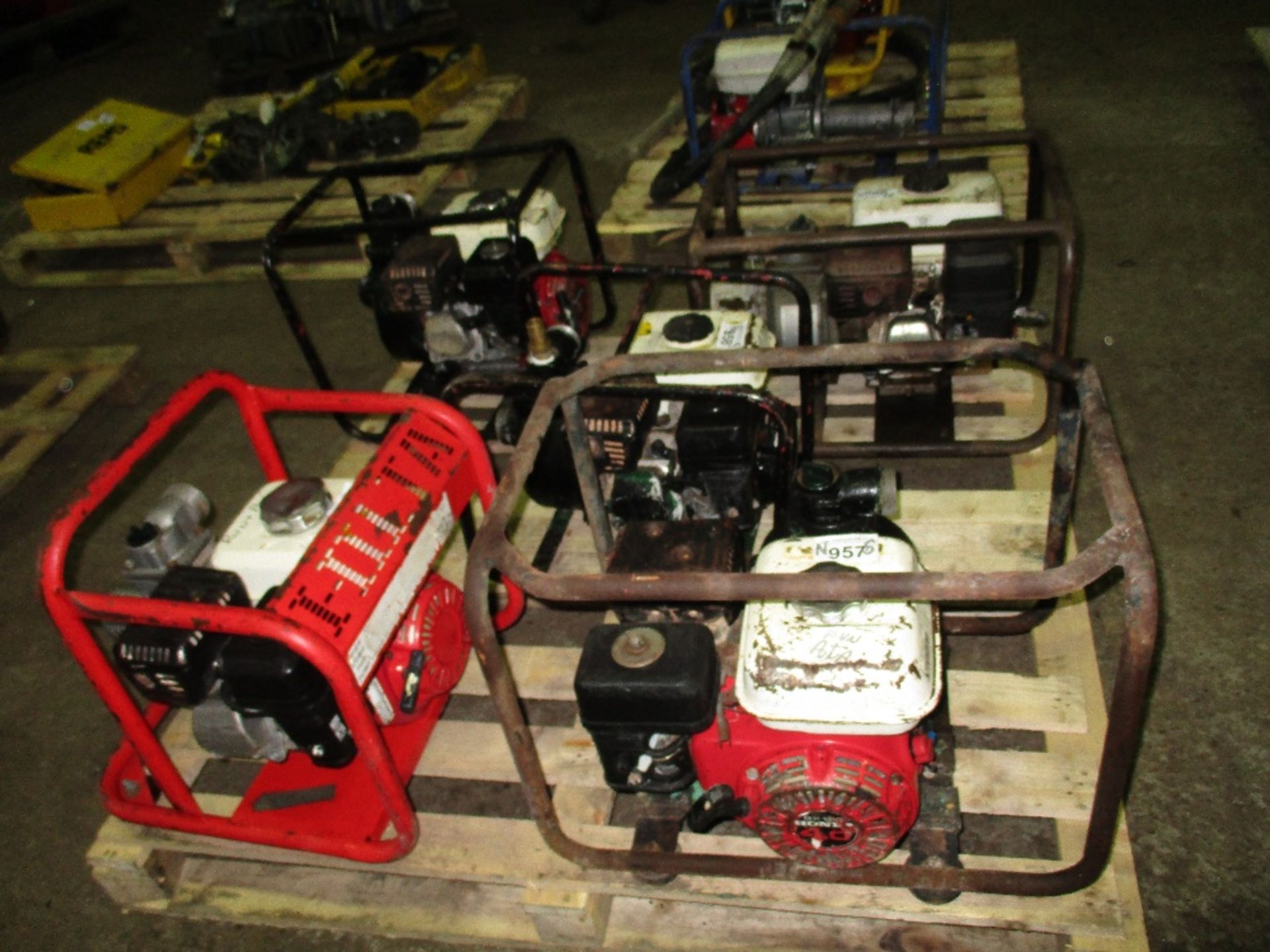 5no petrol engined water pumps