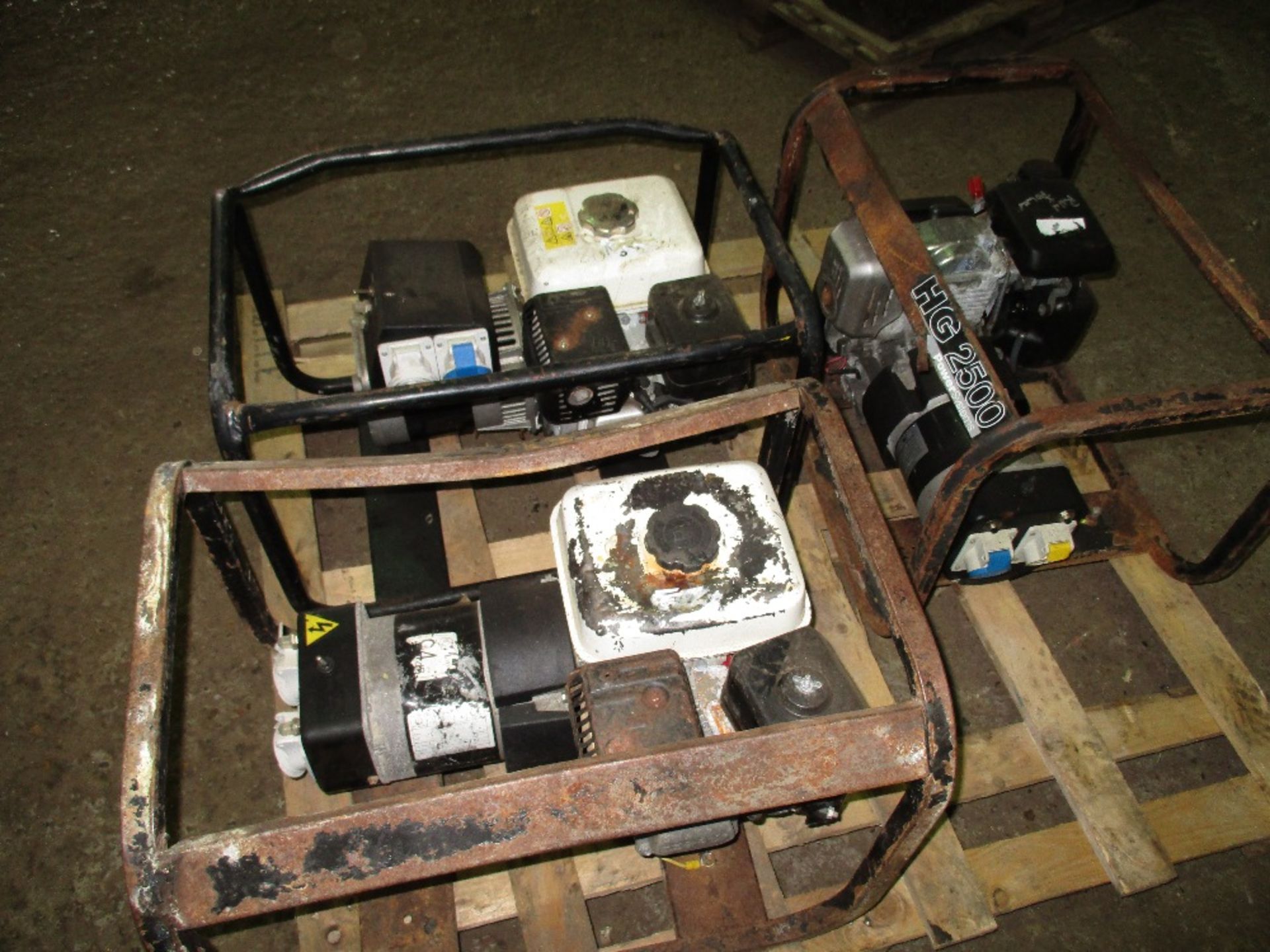 3no Petrol engined generators