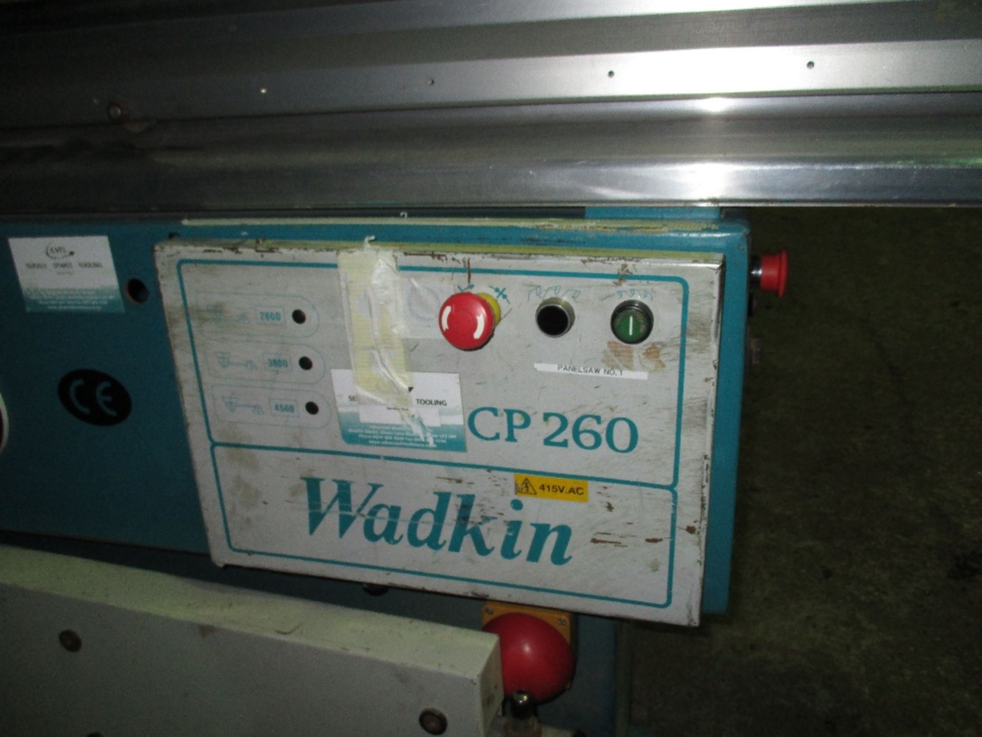 Wadkin CP260 sliding table saw with scribing saw - Image 2 of 10