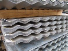 4no Packs of 25no. 10ft approx. galvanised corrugated roof sheets  100 sheets in total in this lot