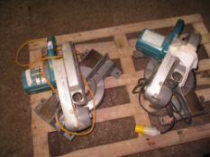 2no Makita cross cut mitre saws.