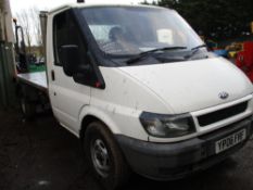 Ford Transit single wheel flat bed pick up truck reg. YP06 FRF