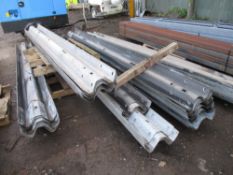 50no ARMCO type crash barriers circa 11ft length