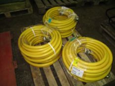 6no. 350psi 15m Compressor hoses unused
